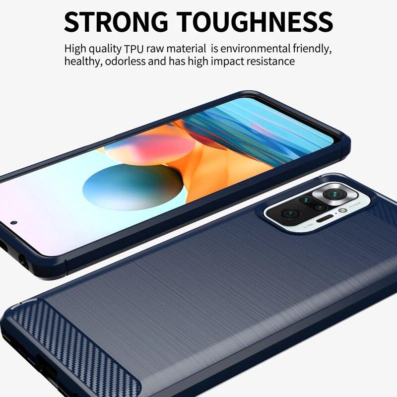 Para Xiaomi Redmi Note 10 Pro Funda Redmi 10 9 9T Note 10S 10 5G Funda a prueba de golpes Parachoques TPU Funda de silicona para teléfono Redmi Note 10 Pro