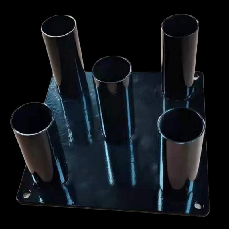 WEZHO 5-Hole Olympic Barbell Storage Rack