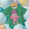 Sommer Kinder T-Shirt Mode Cartoon Anime Bluey Grafik 3D Druck Kinder Kurzarm T-Shirt Locker Lässig Outdoor Jungen und Mädchen T-Shirts Tops
