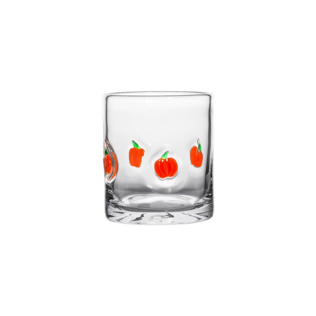 Halloween Flower Tumbler with Polka Dot Decals
