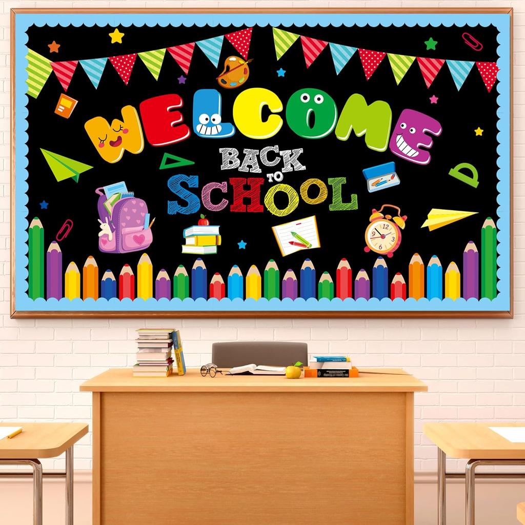 Welcome Bulletin Board Decorations Back to School Boho Classroom Decoration Boho Rainbow Welcome Back Bulletin Board Set Cutouts for School Office