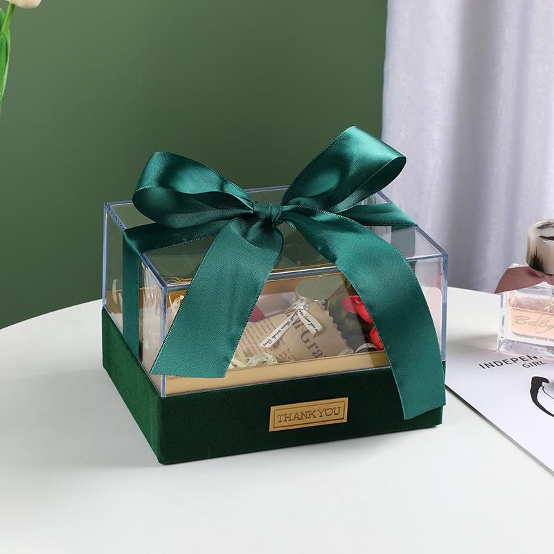 Elegant Acrylic Gift Box for Weddings, Christmas, Valentine's Day & Festives