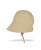 Bajal Va Curved Oval Metal Bonnet Hat Beige