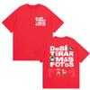 Funny Debi Tirar Mas Fotos DTMF Print T Shirt 2026 Bad Bunny 100% Cotton Short Sleeve T-Shirts Unisex Women Fashion Graphic T-shirt
