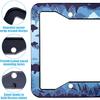 Fish License Plate Frame Cover Universal US Car Plate Holder Tag Accessories Decor For Women Man 2 Pack With Screw 12.3 X 6.3 Inch