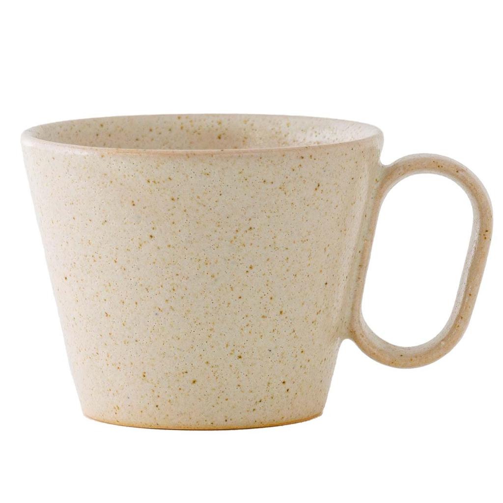 Wired Beans Eternal Shigaraki Ware Wheat Beige 240ml Mug, Mug,