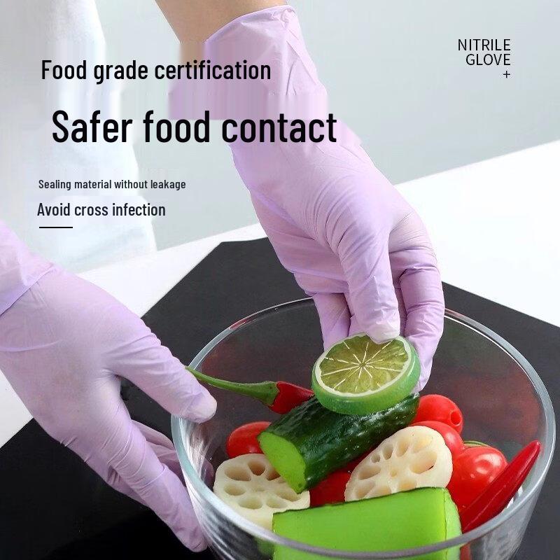ZISIZ Durable Nitrile Dishwashing Gloves