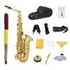 SLADE Eb Alto Saxophone E Flat Brass Electrophoresis Gold Sax Professional Woodwind Instrument with Saxofone Case Accessory