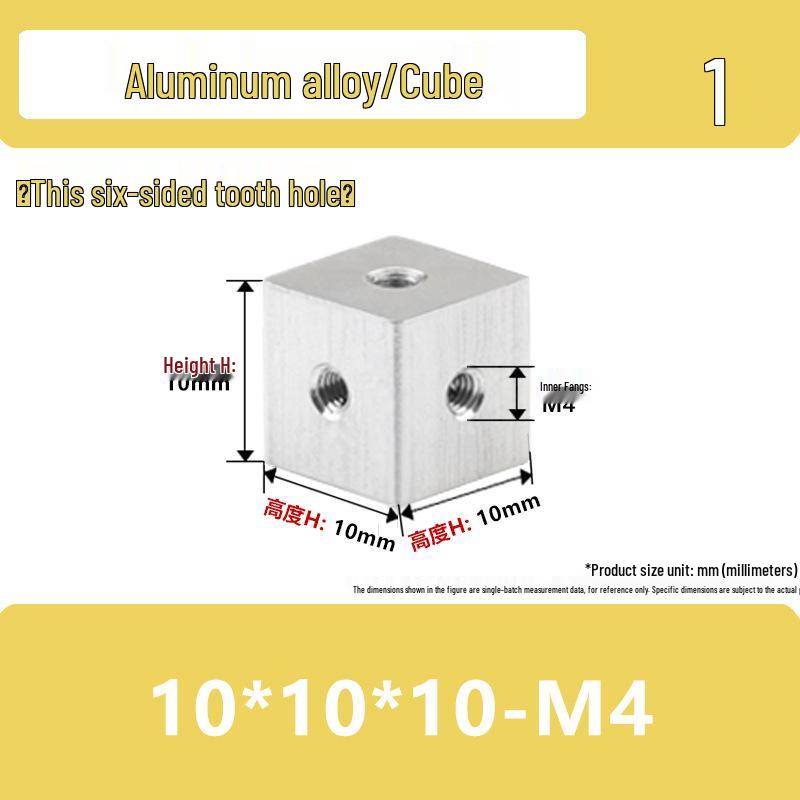 Aluminum Alloy Cross Clamp for Round Shaft Positioning