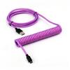 Passed FCC CE Braided USB Keyboard Cable Mechanical Keyboard Type C Cable Double Sleeve Coiled Keyboard Cable