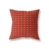 Navidad Funda de Almohada de Poliéster Estampada Simple Decoración del Hogar Funda de Cojín Dormitorio Sala de Estar Sofá Coche