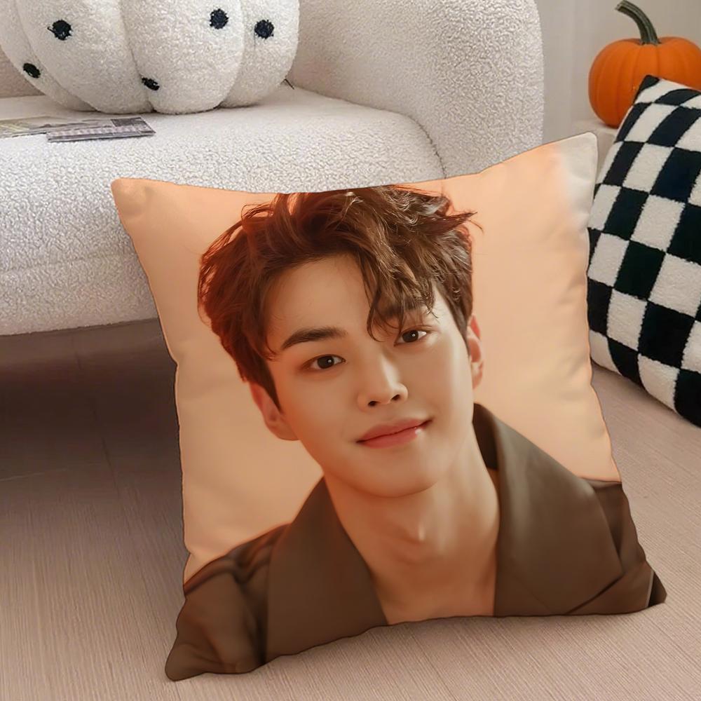 Handsome Charming Korean Actor SSong Kang Cushion Cover Throw Pillow Cover Hidden Button Durable Polyester Chair Cushion