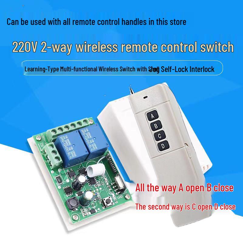 High-Power Wireless Remote Control Switch for 380V/220V Water Pumps - Single & Dual Channel Smart Controller