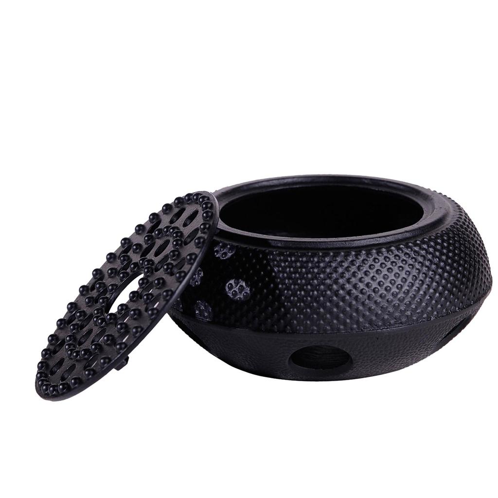 Small Dot Cast Iron Teapot Warmer Stove Heating Base, Tea Pot Holder