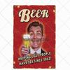 Beer Vintage Metal Tin Signs Bar Poster Pub Club Cafe Wall Decoration Retro Plaque Home Decor 20*30cm