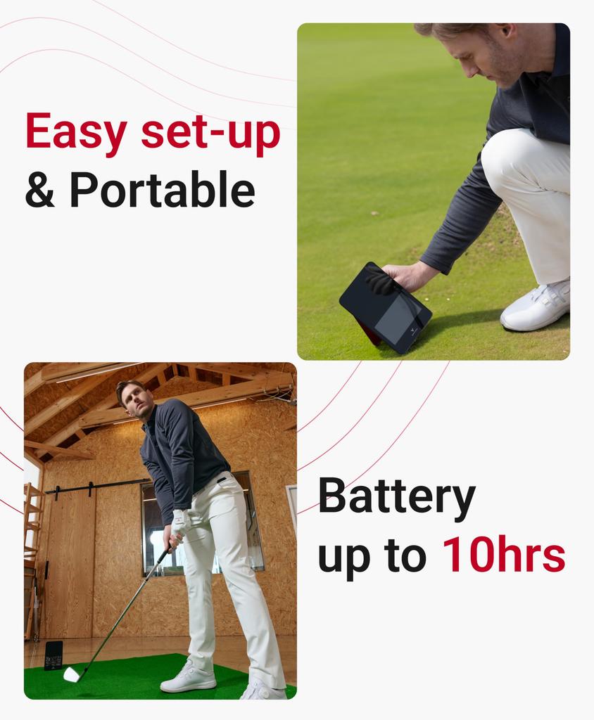 Voice caddie SC4 Monitor Startowy Golfowy Inteligentny Symulator Golfa do Domu Przenośny Analizator Swingu Golfowego Tracker Golfowy z Bluetooth & &