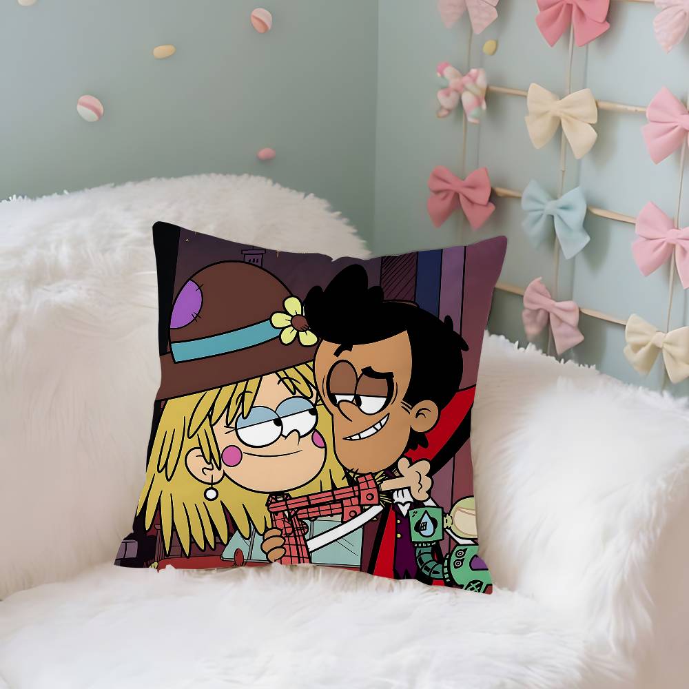 Anime TheLLoudsHHouses Case Plush Fabric Soft Pillowcase Double Sided Print Cushion Cover Household Gifts