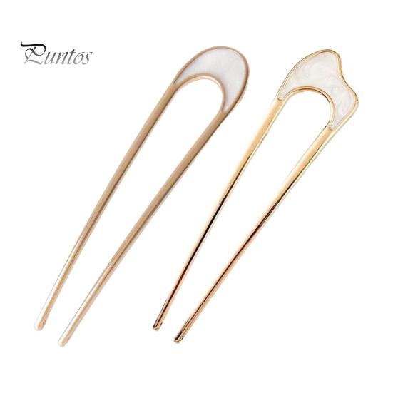 

2 шт. вилка для волос французские прически U-образная заколка для волос прочная ракушка палочка для волос универсальный аксессуар для волос синий