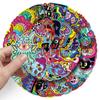 50 Original Bizarre Person Stickers, Horror Halloween Creative Waterproof Decoration Phone Case Planner Stickers