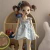 Mini Long Sleeveless Dresses Handmake Floral Print Skirt for 1/6 BJD 30cm Dolls