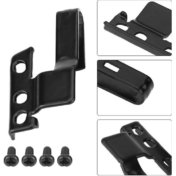 Wiper Blade Adapter, 2 Set of Car Windshield Wiper Arm Adapter, Black Automotive Wiper Adapter with Mounting Screws