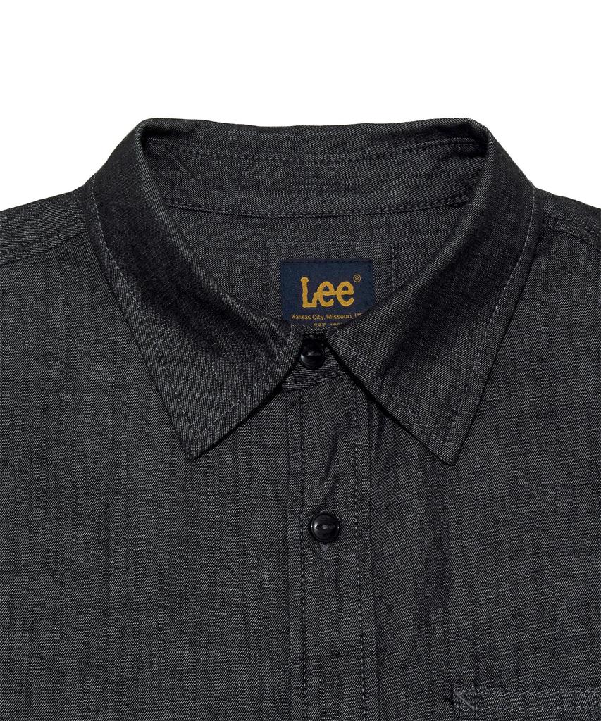 LEE Loco Pocket Denim Short Sleeve Shirt Black Wash