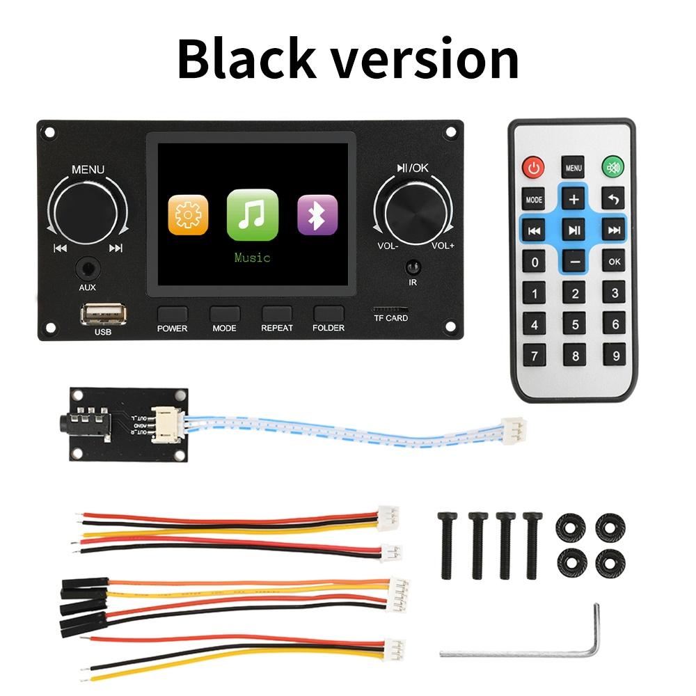 

DC 4.5-5.0V 5W 2.8-inch TFT Amplifier Bluetooth MP3 Decoder Board Car Audio USB TF FM Radio Module MP3 Player Color Screen чёрный
