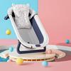 UBRAVOO Baby Bathtub with Drain Plug, Foldable Portable Baby Bathtub (Built-in Non-slip Support, Suitable for Travel)