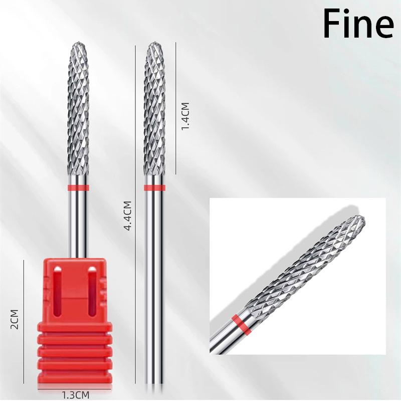 

Дрель для ногтей, электрическая шлифовальная головка, вольфрамовая сталь, керамический маникюрный инструмент, дизайн ногтей Fine