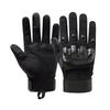 1 Pair Outdoor Gloves Touchscreen Compatible Full Finger Gloves with Soft Knuckle Protection