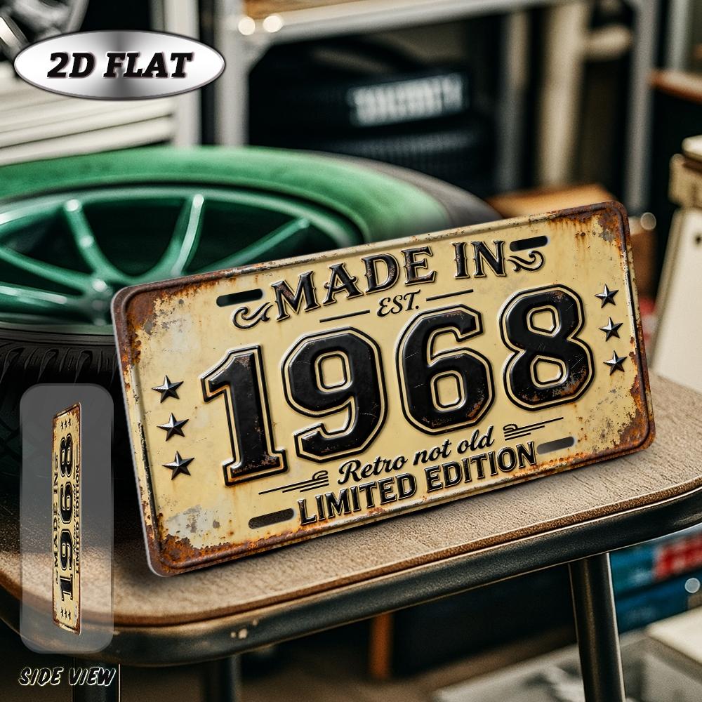 

pc D Flat Vintage Metal Aluminum Decorative Sign Inches Retro Vintage Wall Art Plaque Outdoor Sign Perfect for Livin 15x30cm(5.9x7.8inch)
