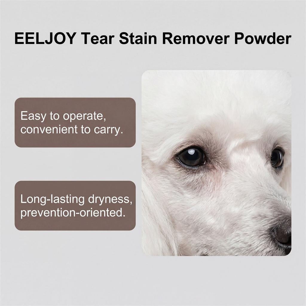 Pet Tear Stain Remover Powder For Dogs Eye Cleaning And Moisturizing Care With Gentle Formula