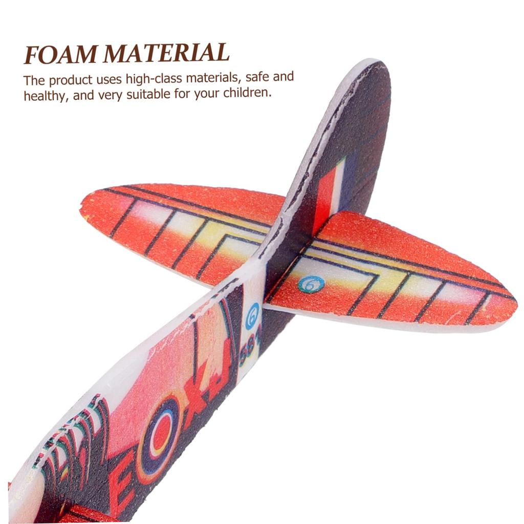 Hohopeti Bubble Airplane Glider Plane Creative Airplane Perfect for Interactive Outdoor Play 36-Piece Kids' Kit, Hand-Launched Toy, Model,