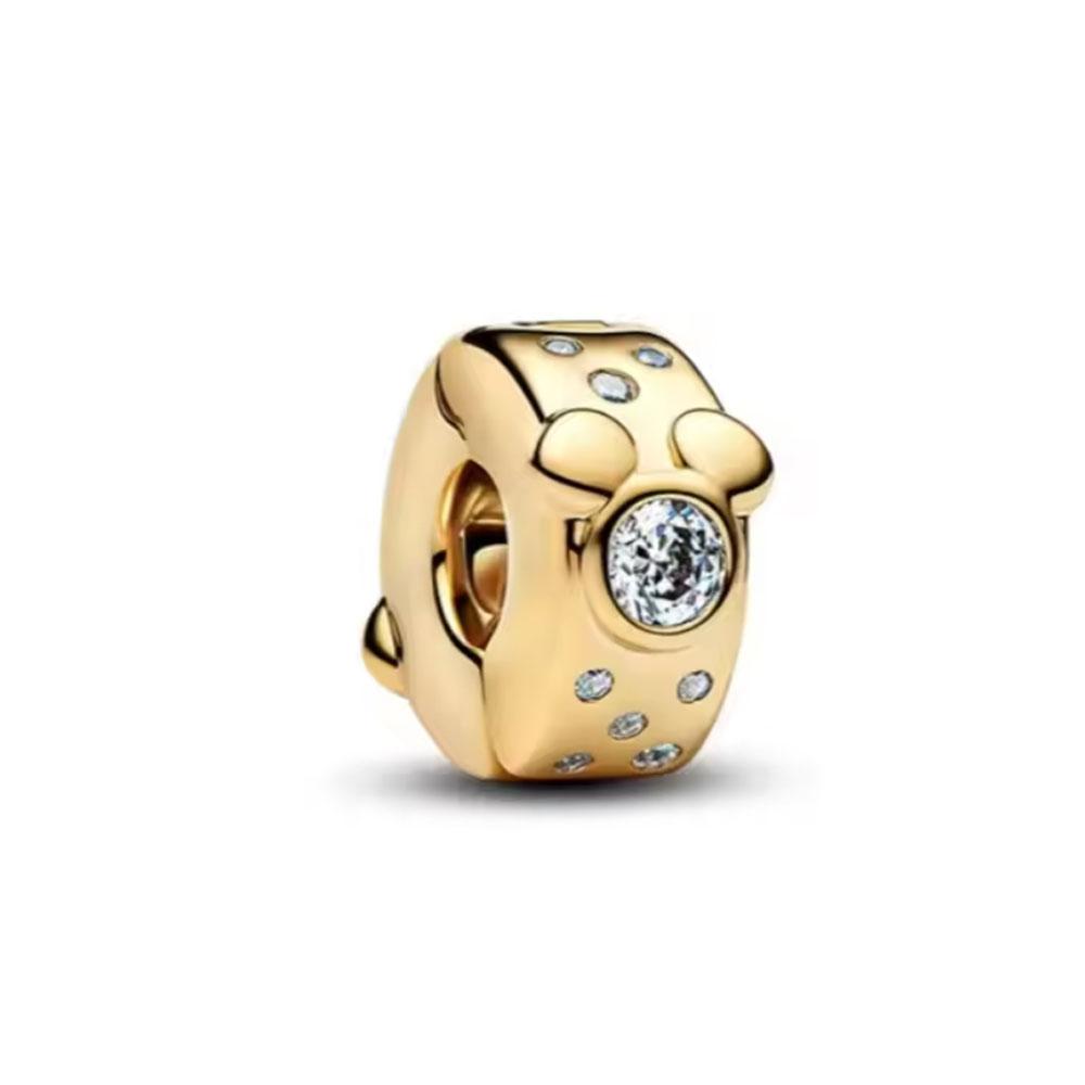 Weihnachtsmann Schneemann Isolationsperle, Kupfer Glückshase Kuh Tier Anhänger Weihnachtsgeschenk Fitdiy Armbänder, Halsketten Geschenke