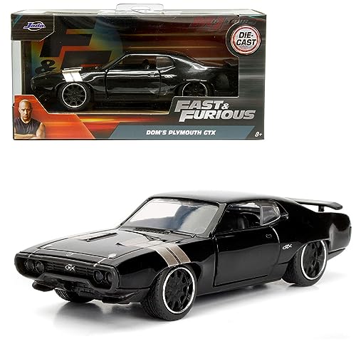 JADA TOYS Масштаб 1/32 Форсаж Доминика Плимут GTX 1971 Черный Литая Модель Автомобиля [Параллельный Импорт]