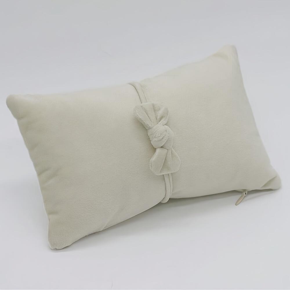 

Newborn Photography Props Pillows Bowknot Hairband Set Studio Shooting Backdrop Accessories Posing Pillows Bed Basket Cushion бежевий