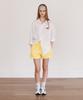 INJIACTIVE Cotton Hip Pocket Sweat Shorts Yellow