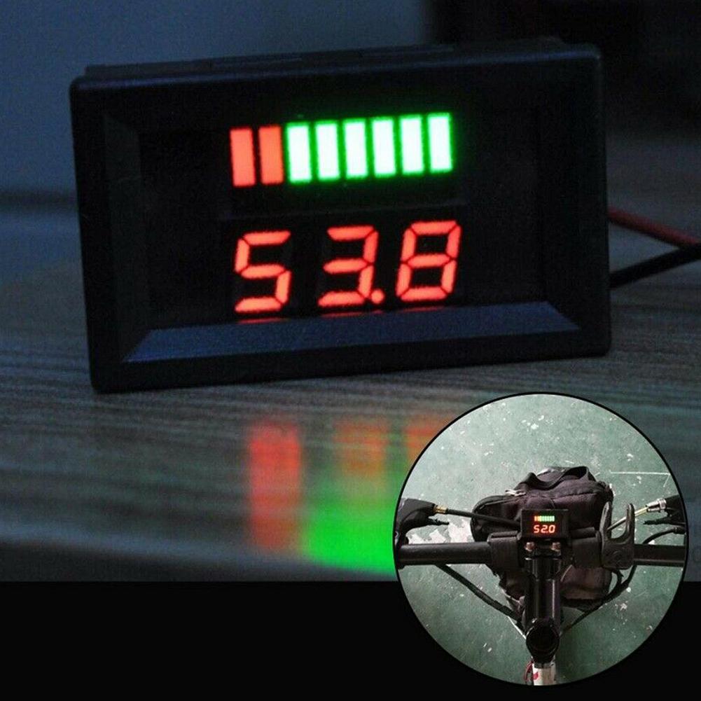 Battery Level Indicator and Voltage Display for Marine Motorcycle 12V72V