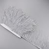 1Meters Ostrich Feathers On Tape Fringe Trim Ribbon 10-15Cm 4-6" Long White Feather Trims Decor For Clothes Flecos Decoration