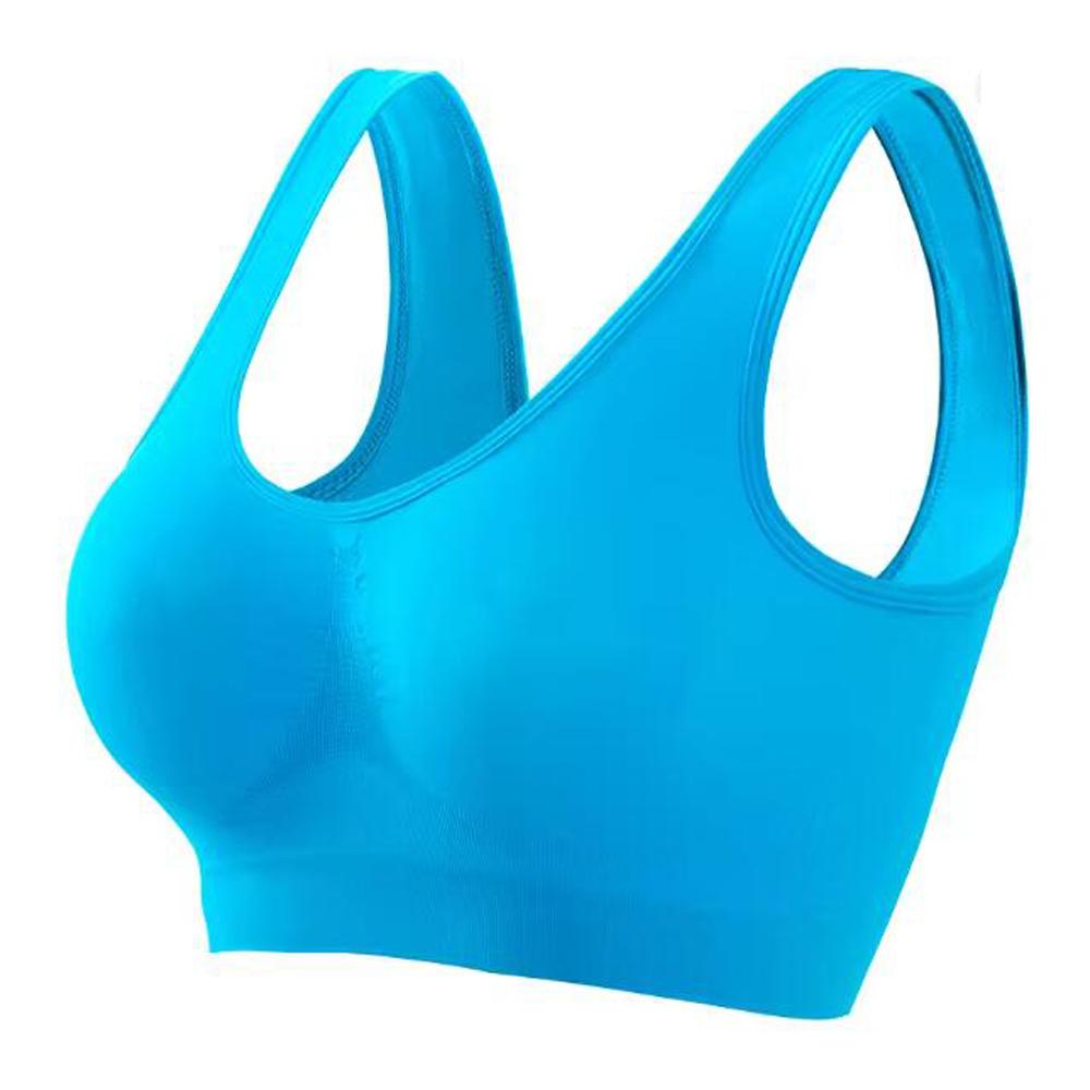 New Women's S-5XL Seamless Bra Push-Up Sports Bra Non-wire Crop Tops Solid Color Sexy Lingerie No Pads Breathable Female Brassiere