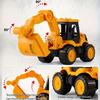 4pcs Inertia Construction Vehicle Toy Set, Sandbox Excavator Toy Set,Building Truck Toys, Includes Excavator, Bulldozer, Mud Truck, Best Birthday Gift
