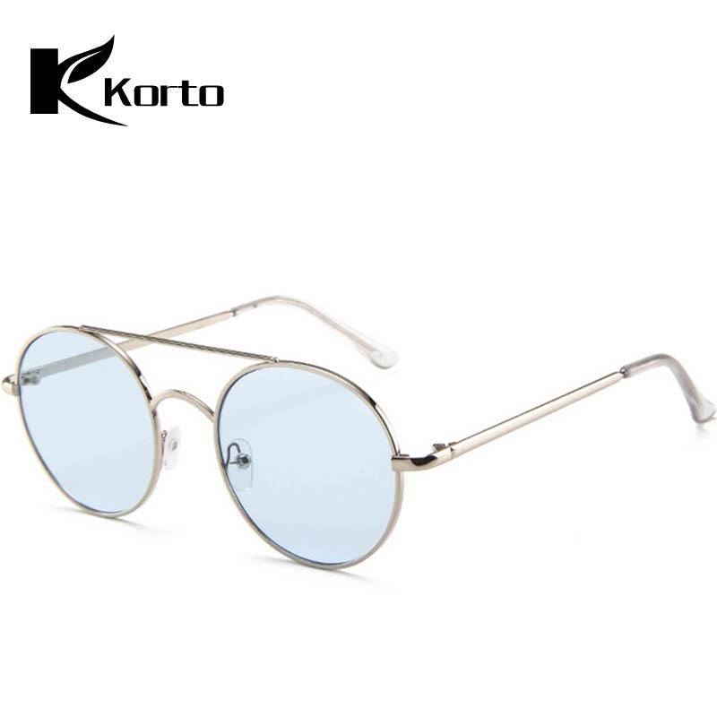 metal frame round lens sunglasses