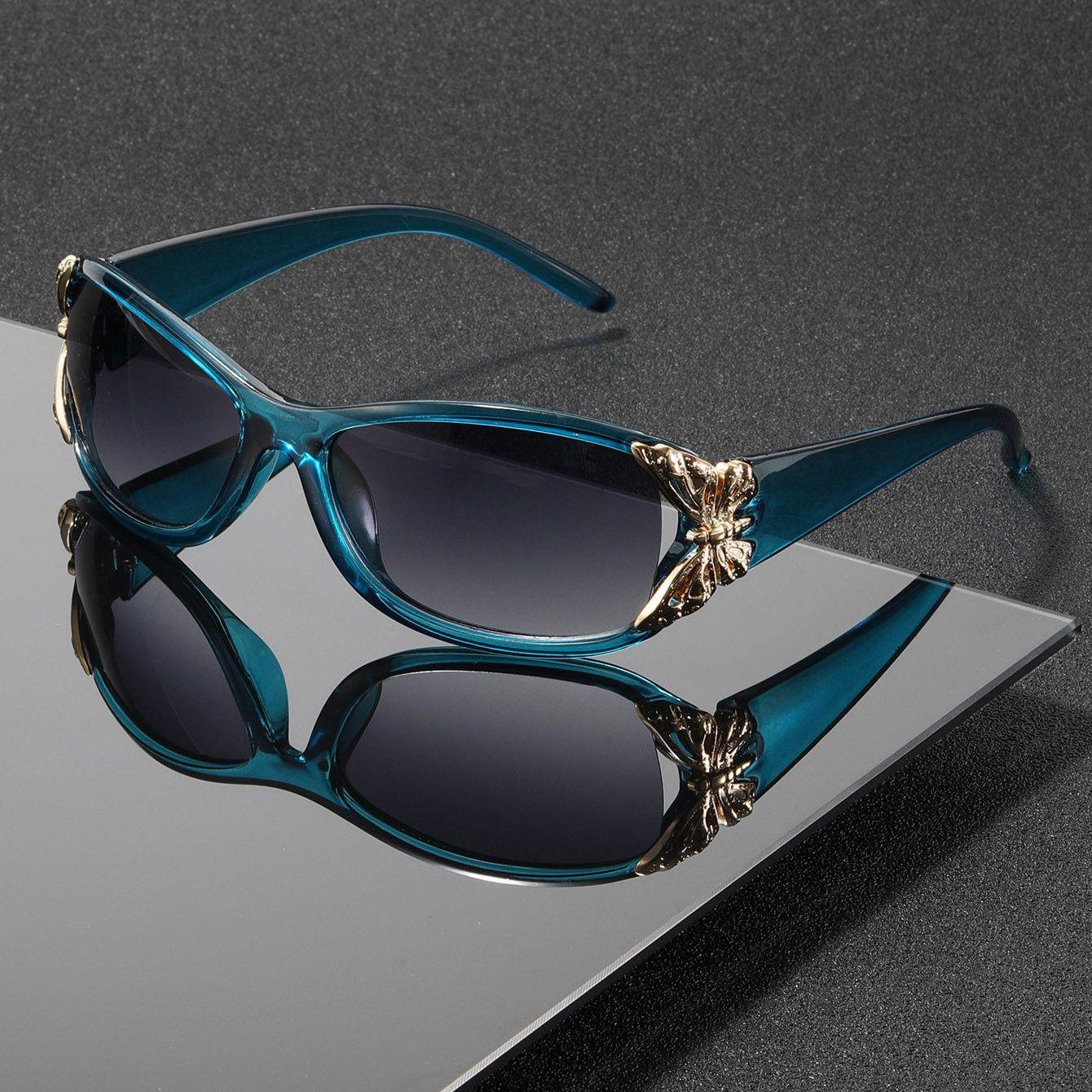 1PC Butterfly-shaped decoration, unisex, sunglasses vintage wrap-around party glasses are elegant and a must-have for outfits