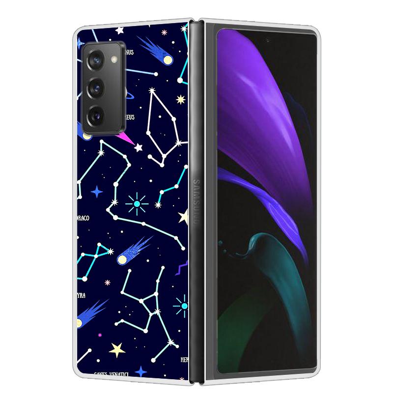 Cool Case For Samsung Z Fold 6 5 4 3 Case Hard Clear Plastic Cover For Samsung Galaxy Z Fold 2 5 6 Phone Case Funda ZFold2 Coque