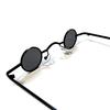 Brandt Steampunk Small Round Lightweight [meSmart] (Fujisan Megane) Sunglasses, Small, (Black)