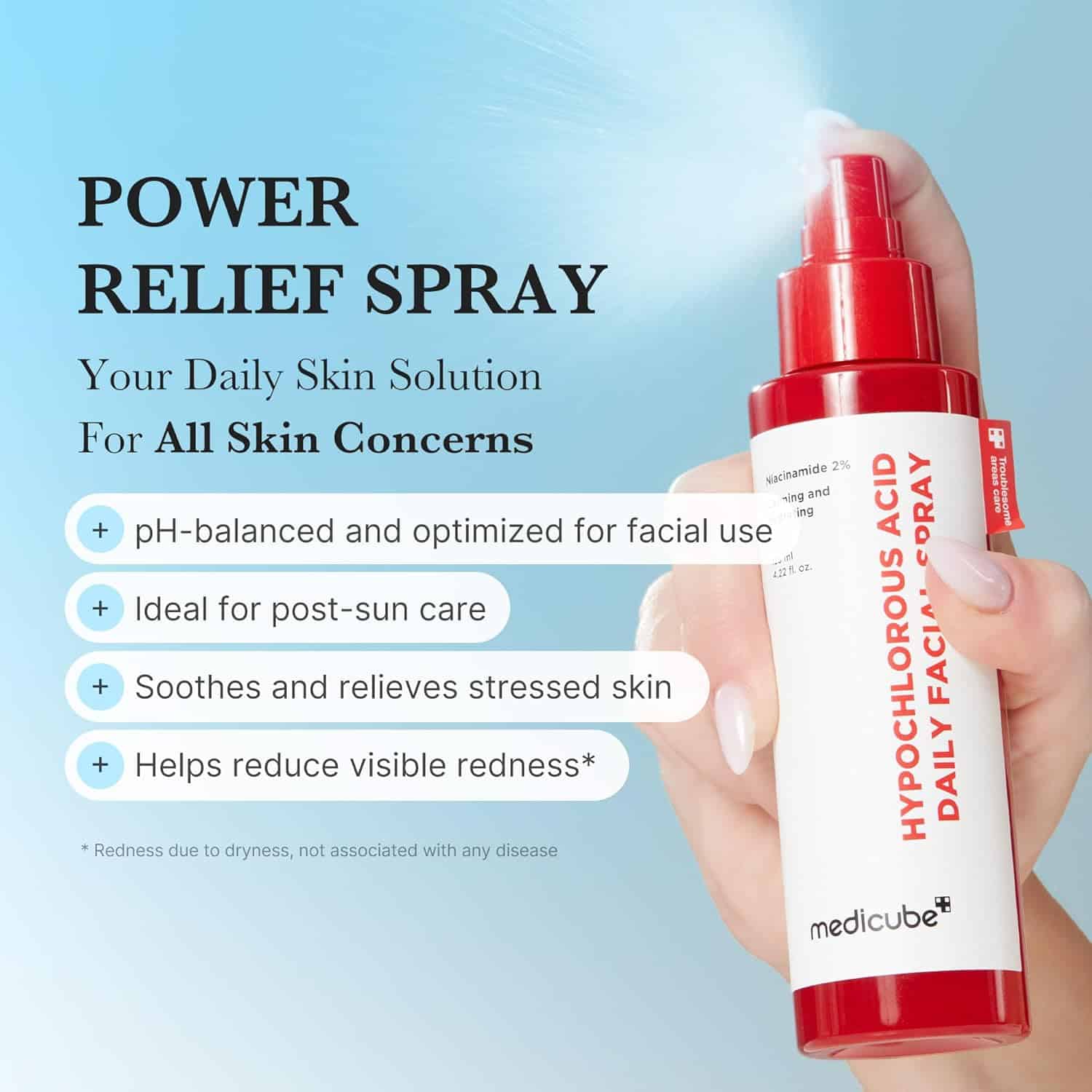 

Hypochlorous Acid Daily Facial Spray 125 ml / 4.22 fl .oz.