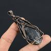 Orthoceras Fossil Jewelry, 999 Copper Wire Wrapped Pendant Handmade Gemstone Jewelry, Gifts For Wedding Pendant