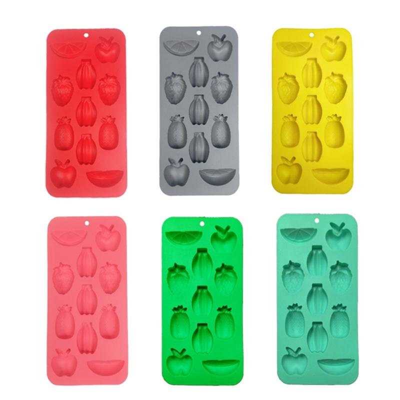 Fruit Shaped Ice Molds Tray Set, Pineapple Silicone Molds for Cocktails Ice, Jelly, Chocolate and Party Dessert Prep
