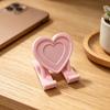 Yousheng Heart Cell Phone Holder 3D Printed Love Heart Shaped Mobile Phone Stand Valentine's Day Gift for Home Office Desktop Decoration
