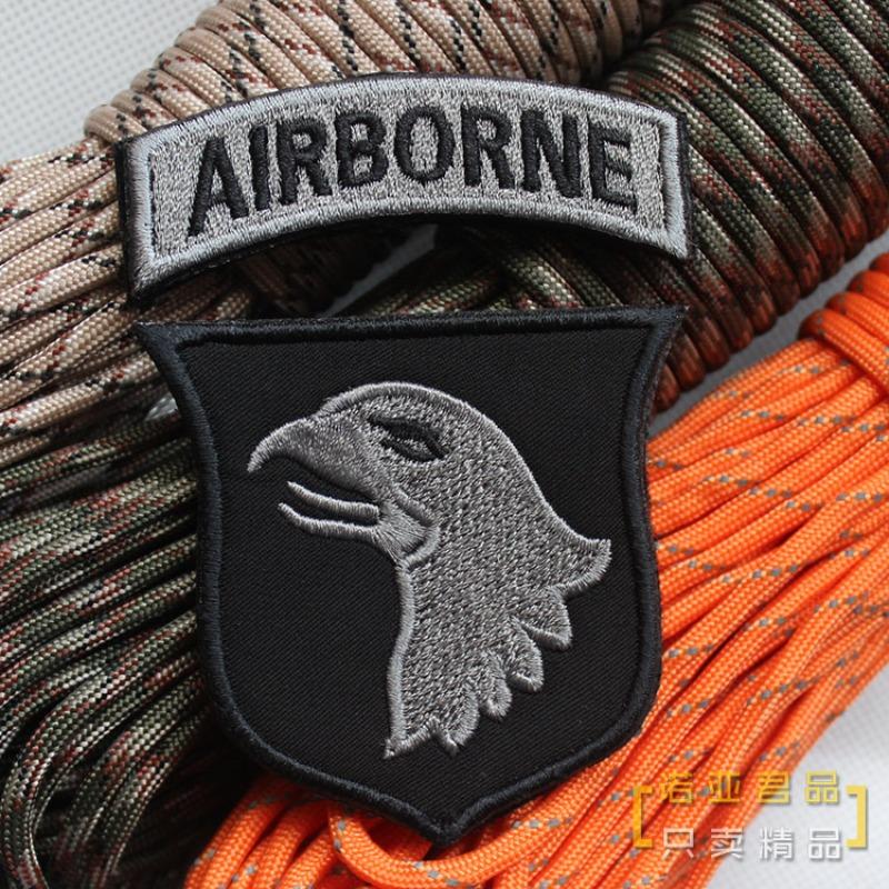 US101 Воздушно-десантная дивизия ВОВ Воздушно-десантный Воющий Орел Воздушно-десантная Вышивка Липучка Нарукавная повязка Военный Фан Наклейка для улицы